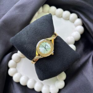 Golden round Shape Watch