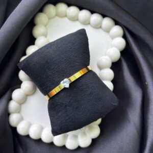 Single Diamond Heart Bracelet(Baby Size)