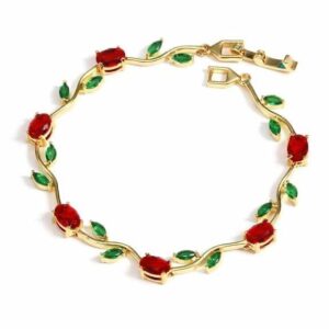 Red Tulip Fancy Bracelet (Baby Size)