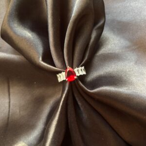 Red Stone Anti Tarnish Ring